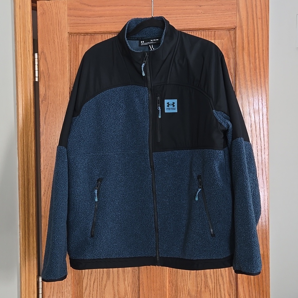 Under Armour Loose Fitting Mission Mens Boucle Swacket XL - Picture 3 of 11